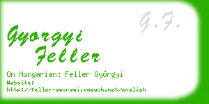 gyorgyi feller business card