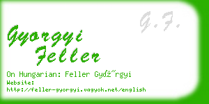 gyorgyi feller business card